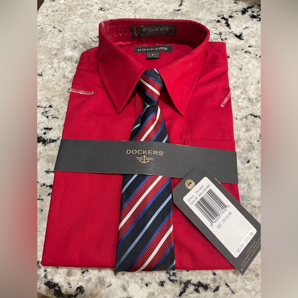 NEW with tags boys Dress shirt with tie